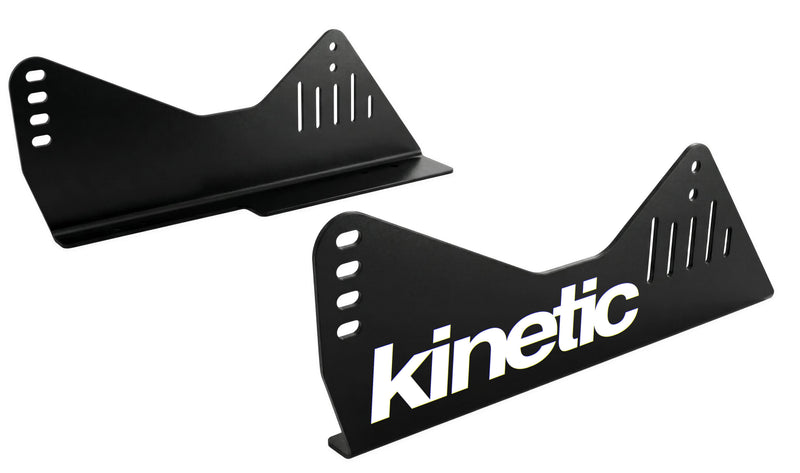 Kinetic black steel side mount brackets for the APEX XL seat