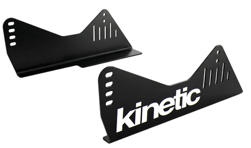 Kinetic black steel side mount brackets for the APEX XL seat