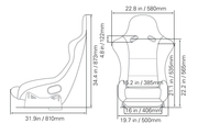 Kinetic APEX ORIGIN racing seat in black velour (3)
