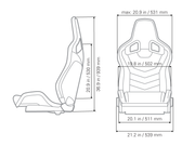 Kinetic APEX GTR right-hand reclining seat in black leather with carbon trim (4)