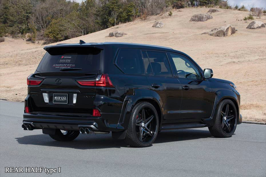 Aimgain Lexus LX570 Pure VIP EXE  Rear Half Spoiler Type 1