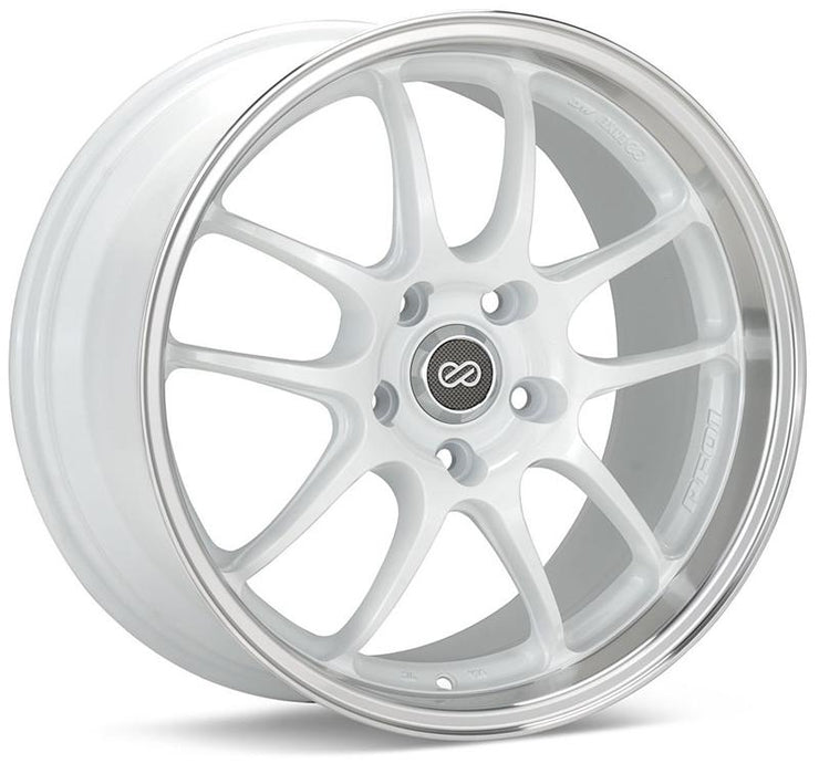 Enkei PF01 17x9 5x114.3 35mm Offset 75mm Hub Bore - White Machined