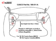 Cusco Strut Bar Type-AS Rear 00-08 - Toyota Cressida/Supra