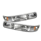 xTune Chevy Silverado 99-02 / Chevy Suburban/Tahoe 00-06 Amber Bumper Lights Euro CBL-CS99-E-AM