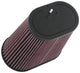 K&N Universal Clamp-On Air Filter 3-1/8in Dual FLG  8-7/8in X 5-3/16 B 6-1/4in X 4IN T, 9inH W/STUD