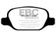 EBC 10-11 Fiat 500 1.4 (Bosch Calipers) Redstuff Rear Brake Pads