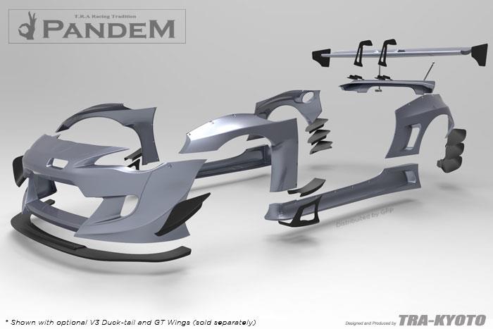GReddy Scion FR-S Pandem Wide Body V3 Rear Canards