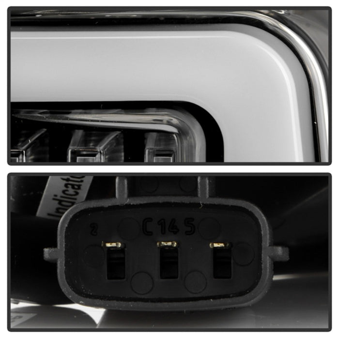 Spyder 05-21 Nissan Frontier Clear Light Bar LED Tail Lights - Black (ALT-YD-NF05AP-GR-LED-BK)