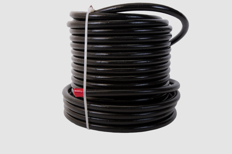 Aeromotive PTFE SS Braided Fuel Hose - Black Jacketed - AN-06 x 8ft