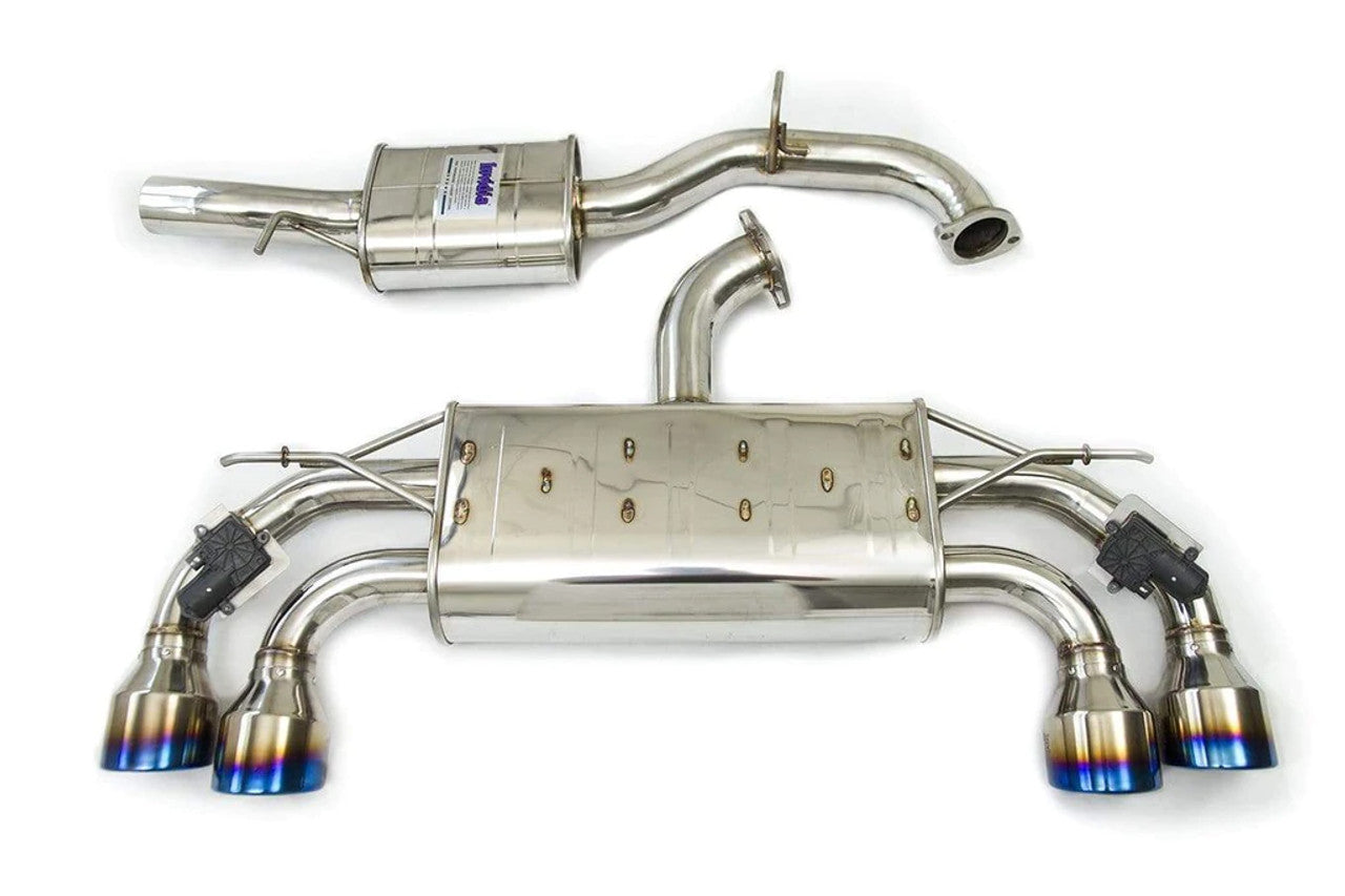 Invidia 18-21 Volkswagen Golf MK7.5 Valved Q300 Rolled Stainless Steel Tip Cat-Back Exhaust