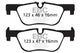 EBC 14+ BMW 228 Coupe 2.0 Turbo ATE calipers Greenstuff Rear Brake Pads