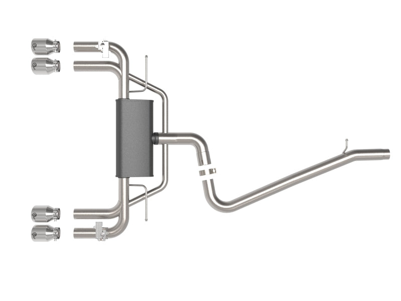 aFe MACHForce XP 3in-2.5in 304SS Exhaust Cat-Back 15-20 Audi S3 L4-2.0L (t) - Polished Tips