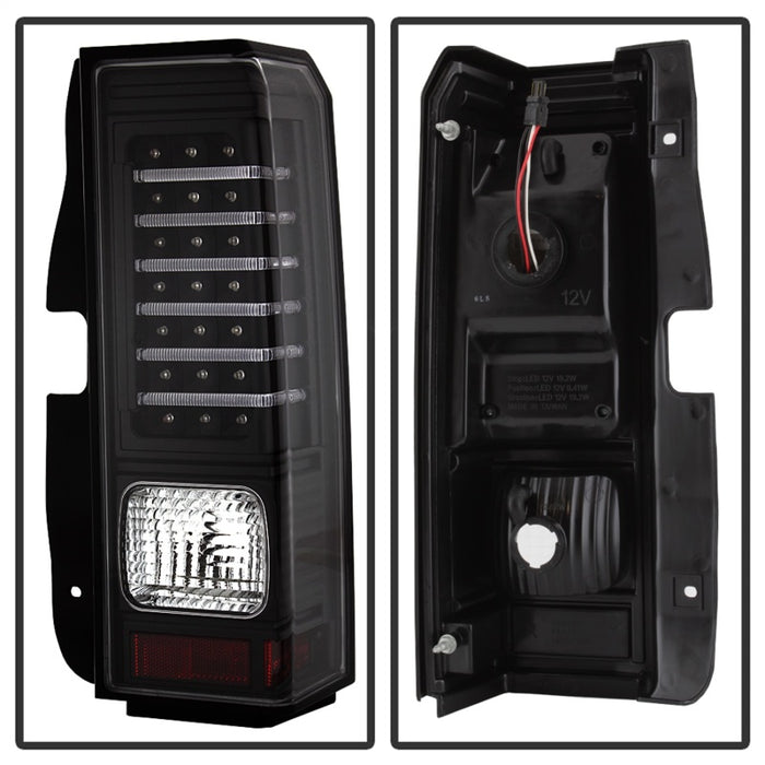 xTune Hummer H3 06-09 ( Non H3T ) LED Tail Lights Black ALT-ON-HH306-LED-BK
