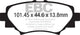 EBC 14+ Mazda 3 2.0 (Japan Build) Greenstuff Rear Brake Pads