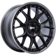BBS CH-RII 20x9.5 5x112 ET25 Satin Black Center Platinum Lip SS Rim Prot Wheel -82mm PFS/Clip Req