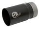 aFe MACH Force-Xp Universal Exhaust Tip 3-1/2 IN Inlet x 4 IN Outlet x 7 IN L Black Right Side Exit