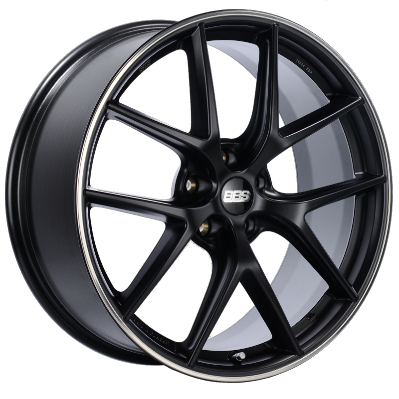 BBS CI-R 20x8.5 5x120 ET32 Satin Black Polished Rim Protector Wheel -82mm PFS/Clip Required