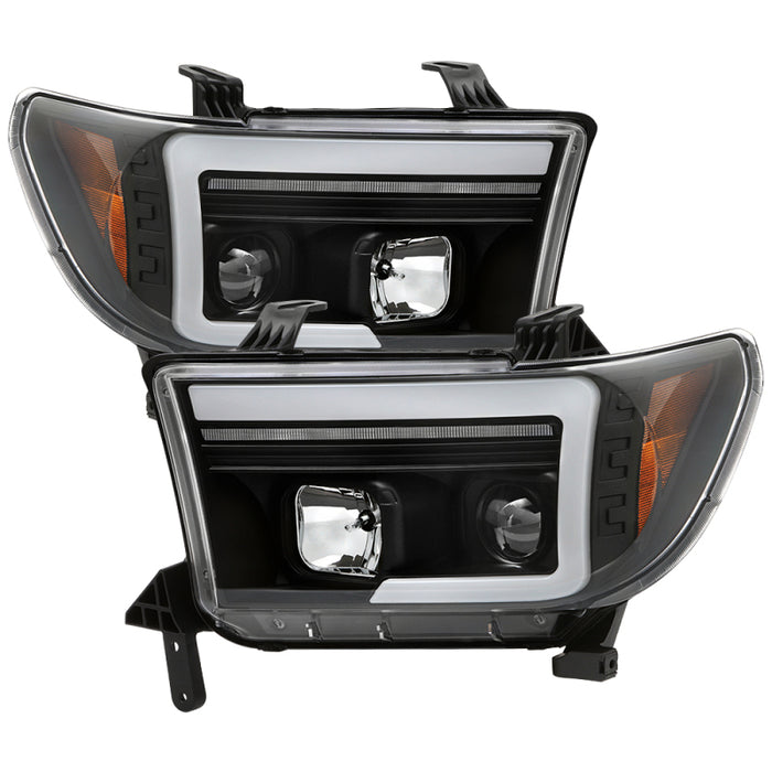 Spyder 07-09 Toyota Tundra Projector Headlights - Black (PRO-YD-TTU07V3PL-SEQ-BK)