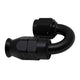 DeatschWerks 6AN Female Swivel 180-Degree Hose End PTFE (Incl Olive Insert) - Anodized Matte Black