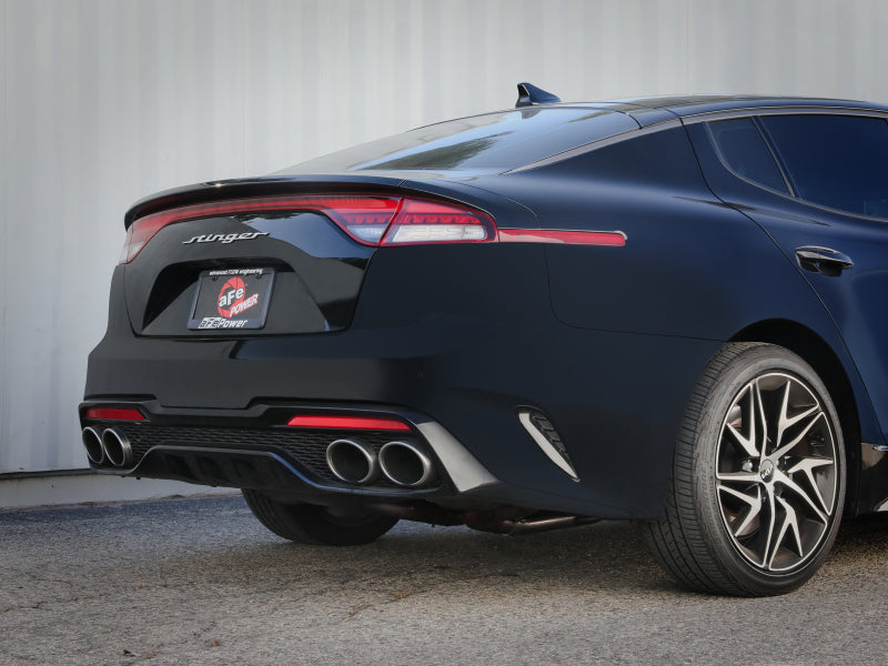 aFe 22-23 Kia Stinger L4-2.5L Turbo Gemini XV 3in to Dual 2-1/2in Cat-Back Exhaust System w/ Cut-Out