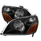 xTune Honda Pilot 03-05 Crystal Headlights Black HD-JH-HPIL03-AM-BK