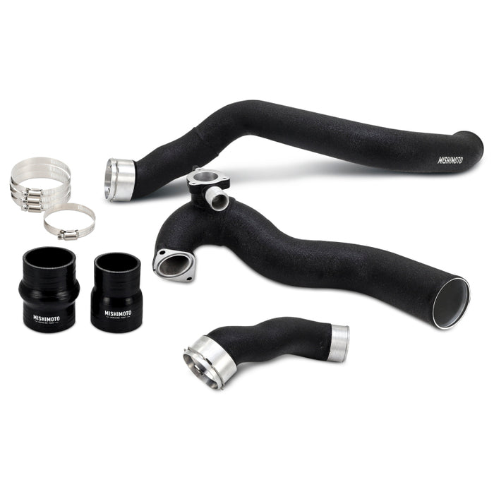 Mishimoto 2024+ Ford Mustang EcoBoost Charge Pipes -  Wrinkle Black