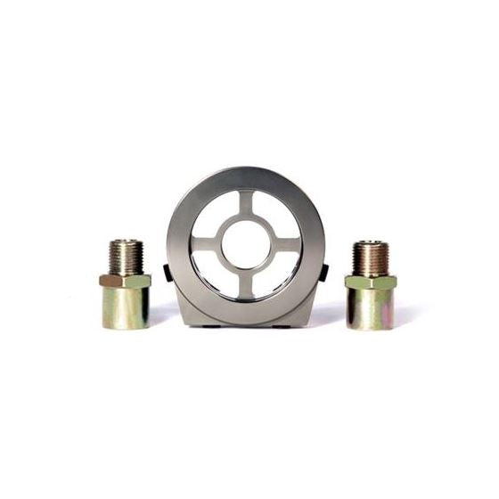 BLOX Racing Oil Filter Block Adapter Silver / For Oil Pressure / Oil Temperature