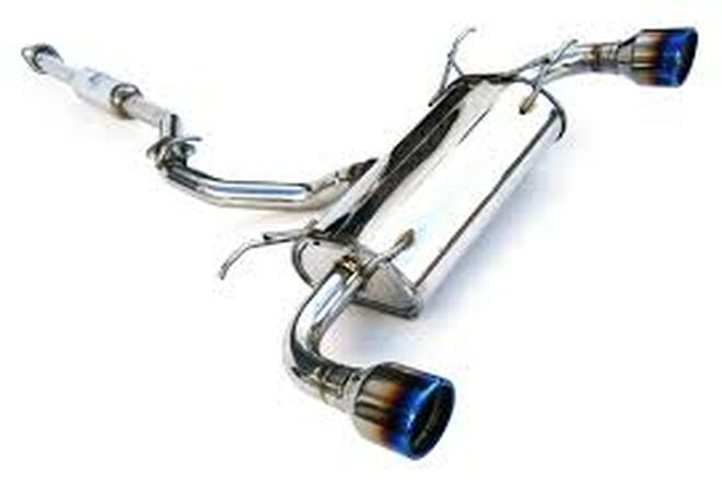 Invidia Subaru BRZ / Scion FRS Q300 w/ Rolled Titanium Tips Cat- Back Exhaust (Blue Edge)