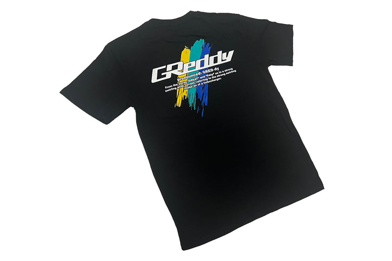 GReddy OG Logo Tee (w/ Three Stripes) - Black 2X-Large