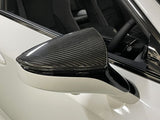 LEMS Door Mirror Covers )Dry carbon, w/ Clear Lexus LC500
