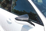 LEMS Dry Carbon Fiber Door Mirror Covers (Clear Coated) for Lexus IS 21+