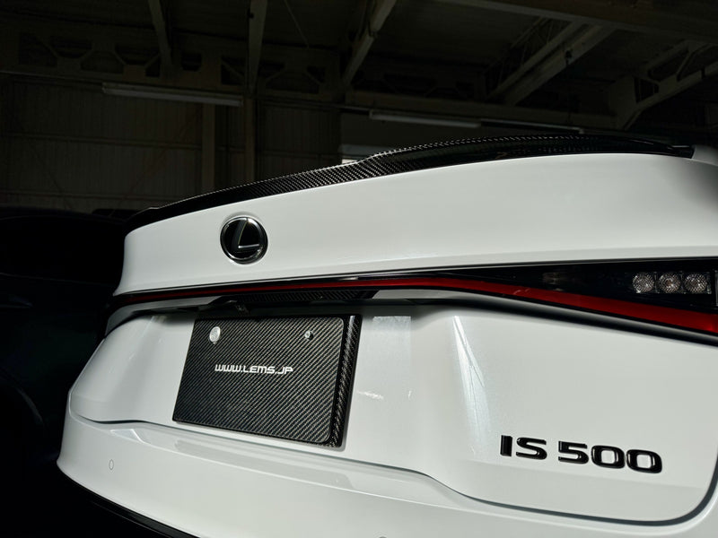 LEMS Dry Carbon Trunk Spoiler Cover for Lexus IS350 / IS300h / IS300 / IS500 F-Sport