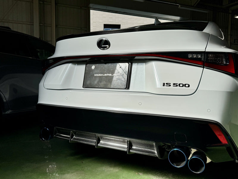 LEMS Dry Carbon Trunk Spoiler Cover for Lexus IS350 / IS300h / IS300 / IS500 F-Sport