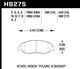 Hawk 95-99 Ford Taurus Sho / 01-07 Ford Taurus HPS Street Front Brake Pads