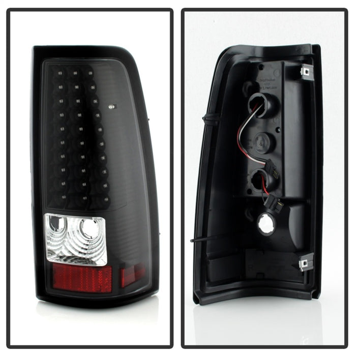 xTune Chevy Silverado 1500/2500/3500 99-02 LED Tail Lights Black ALT-ON-CS99-LED-BK