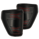 AlphaRex 21-23 Ford F-150 LUXX LED Taillights - Black Red w/ BLIS