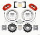 Wilwood Narrow Superlite 4R Rear Kit 12.88in Red 2008-2012 Subaru WRX w/Lines