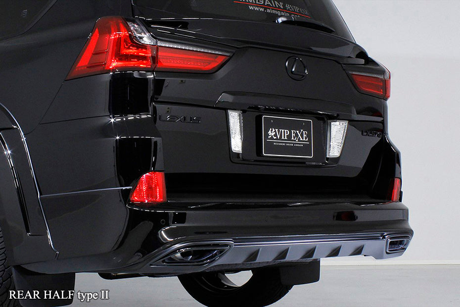 Aimgain Lexus LX570 Pure VIP EXE  Rear Half Spoiler Type 2