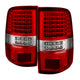 xTune Ford F150 Styleside 04-08 LED Tail Lights Red Clear ALT-JH-FF15004-LED-G2-RC