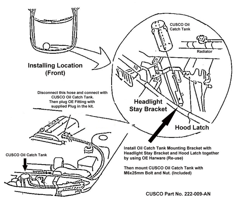 Cusco Misc Oil Catch can S14-kouki 240SX 97-98