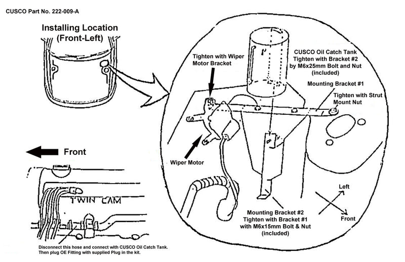 Cusco Misc Oil Catch can S14-zenki 240SX 95-96
