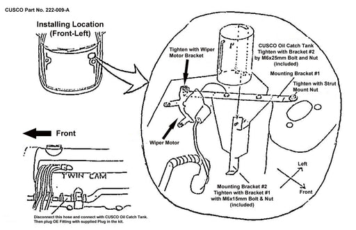Cusco Misc Oil Catch can S14-zenki 240SX 95-96