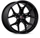 Vossen HF5 - 20x9.5 - ET25 - 5x130 - 84.1 - Deep - Satin Black Wheel