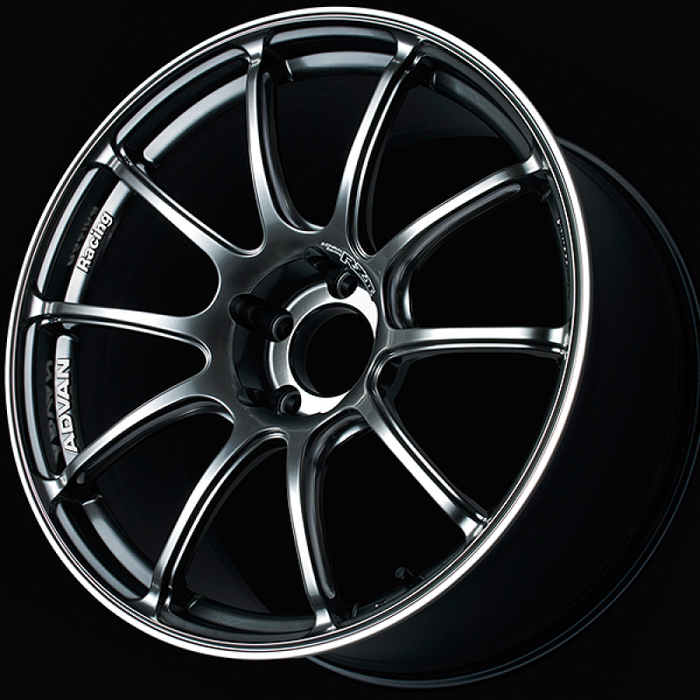 Advan RZII 17x8.0 / +45 Offset / 5x114.3 / 73mm Bore / Racing Hyper Black and Ring
