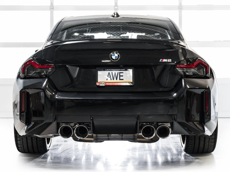 AWE Tuning 23-24 BMW G87 M2 Track Edition Exhaust - Chrome Silver Tips