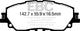 EBC 2019+ Lexus ES300H 2.5L Hybrid Greenstuff Front Brake Pads