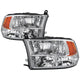 xTune Dodge Ram 1500 09-17 (Non-LED) OEM Style Headlights - OEM Chrome HD-JH-DR09-QU-C