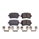 Power Stop 2015 Audi Q3 Rear Z17 Evolution Ceramic Brake Pads w/Hardware