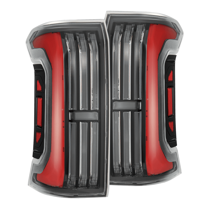 AlphaRex 24-25 Toyota Tacoma NOVA-Series LED Prismatic Tail Lights - Alpha-Black