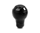 Momo Nero Shift Knob - Tall Black Leather, Black Chrome Insert